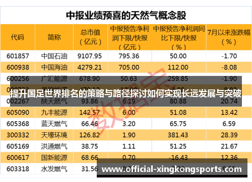 提升国足世界排名的策略与路径探讨如何实现长远发展与突破